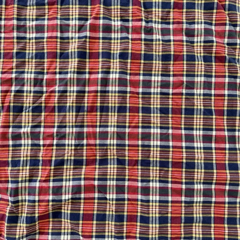 Vintage Ralph Lauren King Duvet Cover Kennebunkport Bedding Preppy Plaid